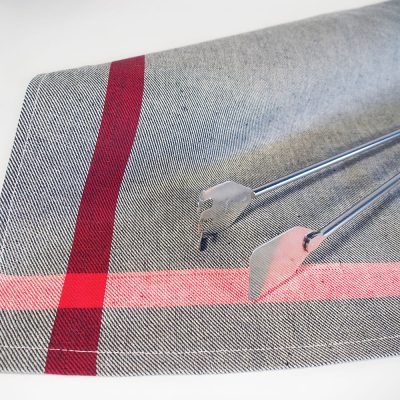 Traditional grey kitchen cloth