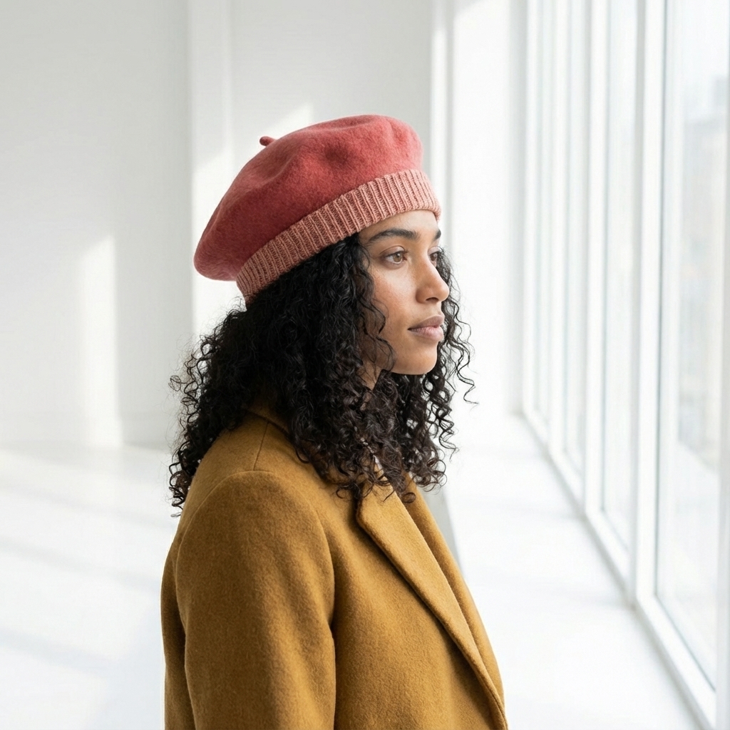 Boina Elosegui mujer modelo elax salmón