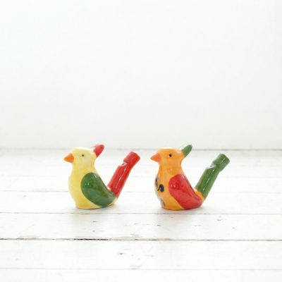 Silbato de agua de cerámica