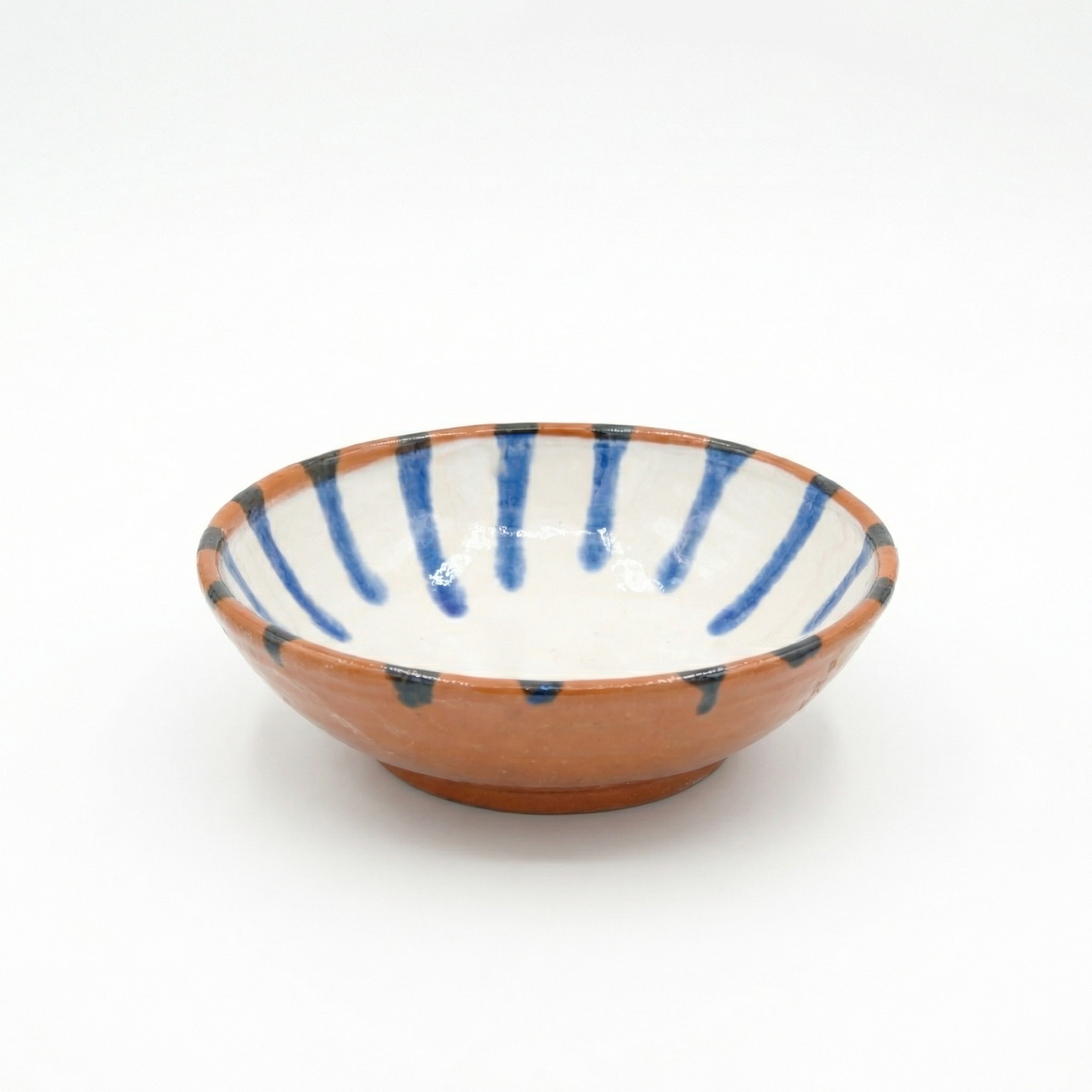 Cuenco cerámica rayas azules - Imagen 2