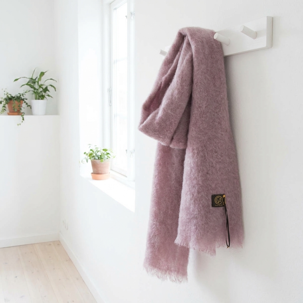 Ezcaray foulard-bufanda mohair lila