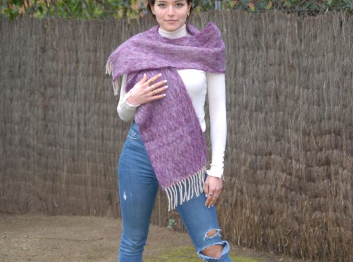 Ezcaray foulard lila mohair