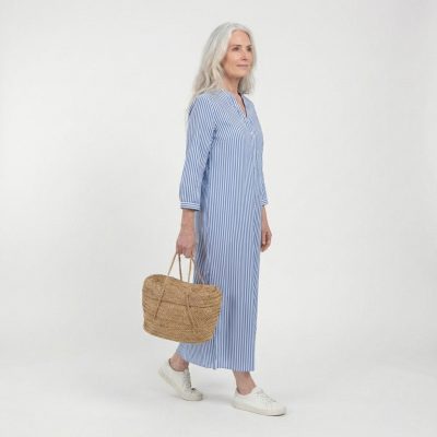 Bolso de palma Inca asa corta