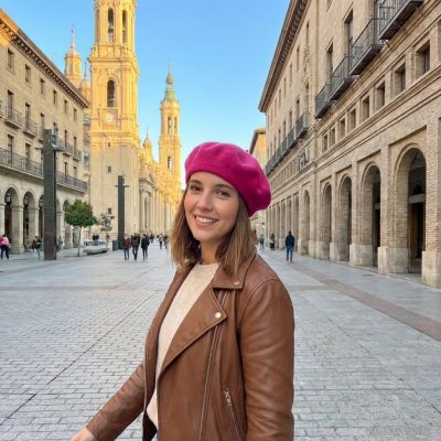 Boina Elosegui mujer color cereza