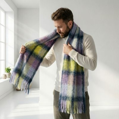 Bufanda mohair tartán 225