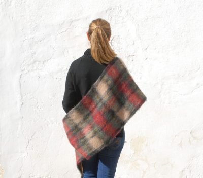 Ezcaray tartan mohair scarf