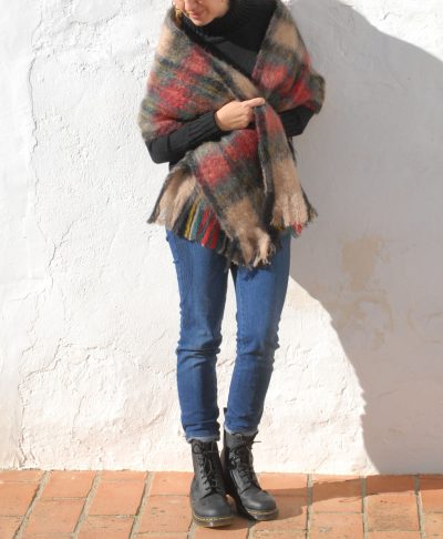 Ezcaray tartan scarf