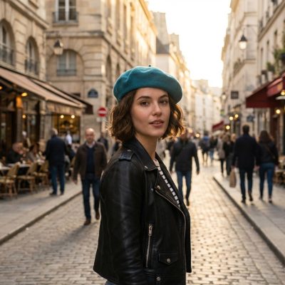 Boina Elosegui mujer azul aguamarina