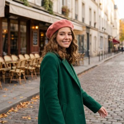 Boina Elosegui mujer color salmón