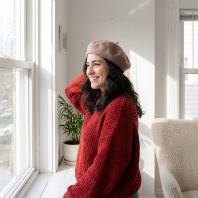 Boina Elosegui mujer color topo