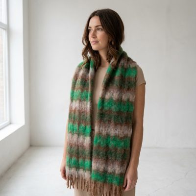 Foulard mohair mía verde