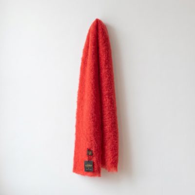 Foulard mohair rojo Ezcaray