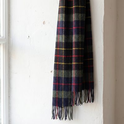 Bufanda lana merina cuadro escocés