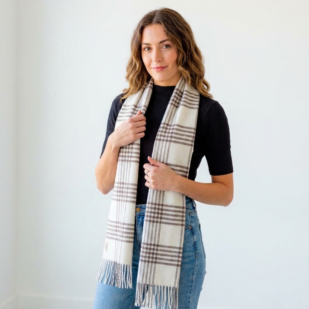 Bufanda lana merino endrinal