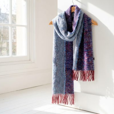 Bufanda mohair cocó lila