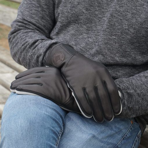 Kessler guante para hombre color negro touch