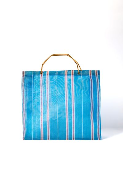 Bolsa Shopper vintage color azul