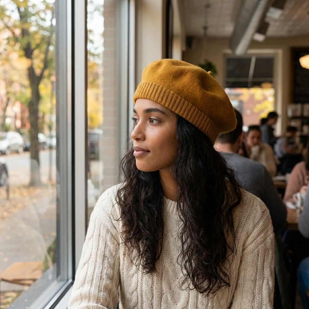 Boina Elosegui elax color mostaza