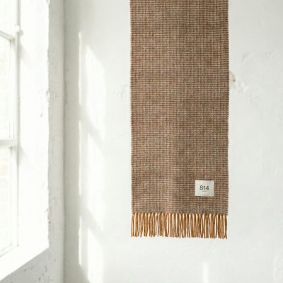 Bufanda lana Australia merino extrafino marrón