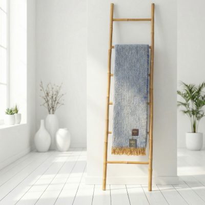 Manta Ezcaray cocó color azul