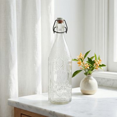 Antigua botella de gaseosa La Flor de Valencia