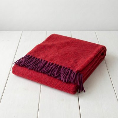 Manta Lana Merino Australiano Extrafino rojo