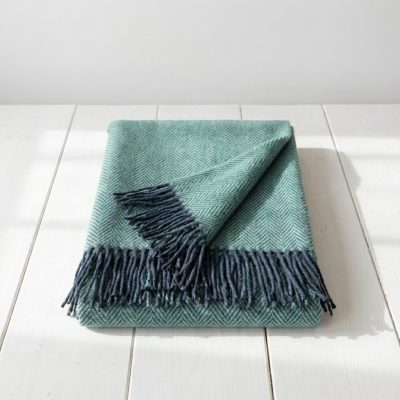 Manta Lana Merino Australiano Extrafino verde