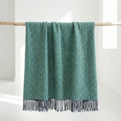Manta Lana Merino Australiano Extrafino verde