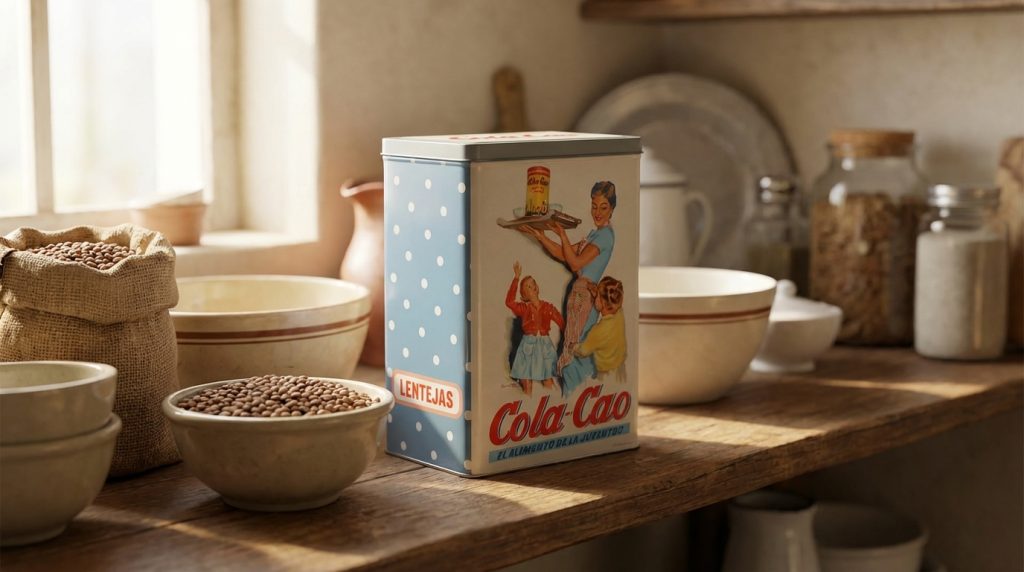 Latas de cola cao antiguas