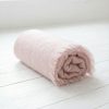 Manta bebé lana merino rosa