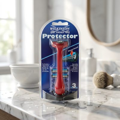 Wilkinson Sword Protector Máquina + 3 hojas de afeitar