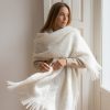 Echarpe Mohair Blanco Roto