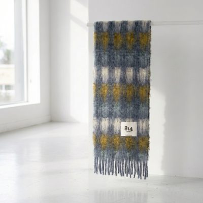 Foulard Ezcaray mía blanco, amarillo y azul