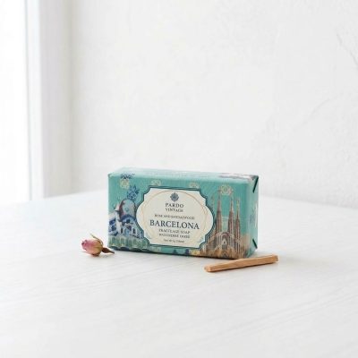 Jabón de Tocador Barcelona Pardo Vintage – Rosa y Sándalo (260 g)