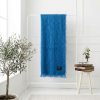 Manta Ezcaray de Mohair Azul Cobalto